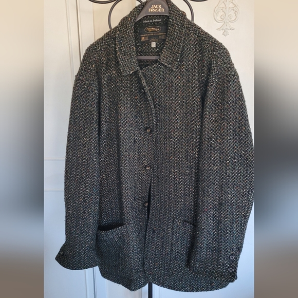 Vintage Studio Donegal Hancrafted & Handwoven Wool Coat - Picture 2 of 15